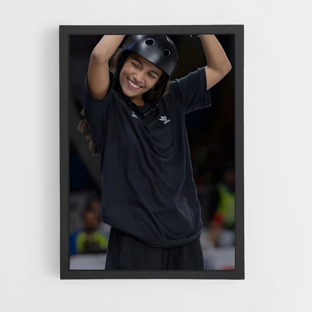Poster Rayssa de leal – affiche Skateboard (vue 2)